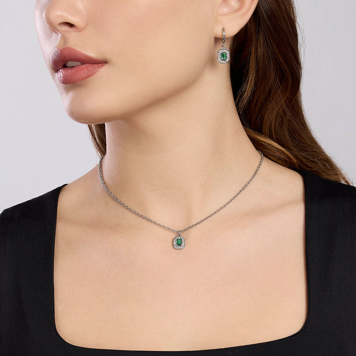 Orecchini in Acciaio Donna 2Jewels Smeraldo-Kaidara Gioielli
