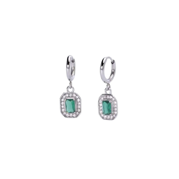 Orecchini in Acciaio Donna 2Jewels Smeraldo-Kaidara Gioielli