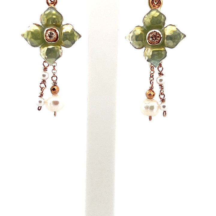 Orecchini in Argento Donna Sacramore Firenze Flora Pearls-Kaidara Gioielli