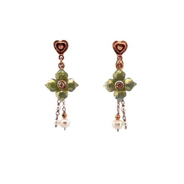 Orecchini in Argento Donna Sacramore Firenze Flora Pearls-Kaidara Gioielli