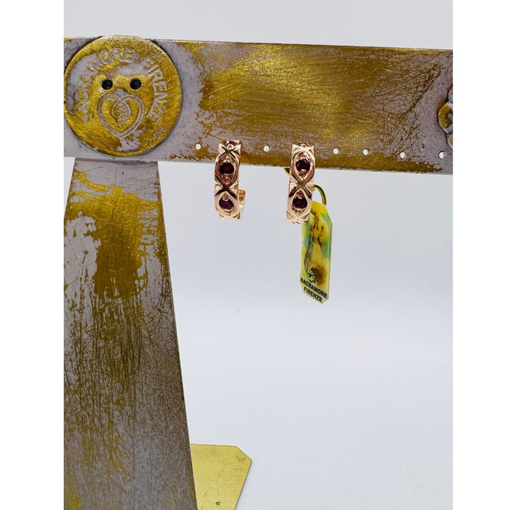 Orecchini in Argento Donna Sacramore Firenze Sakura Ruby-Kaidara Gioielli