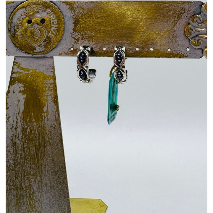 Orecchini in Argento Donna Sacramore Firenze Sakura Sapphire-Kaidara Gioielli