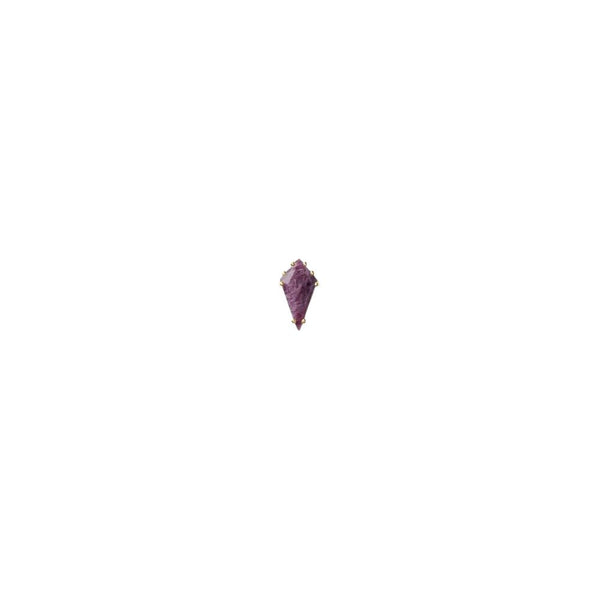 Orecchino Singolo Donna in Argento Pdpaola Collezione Akiro Charoite-Kaidara Gioielli