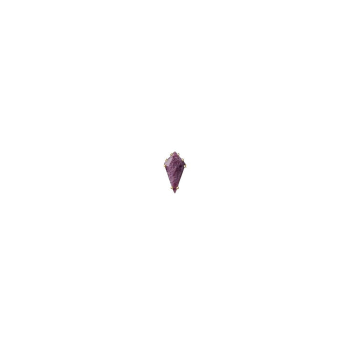 Orecchino Singolo Donna in Argento Pdpaola Collezione Akiro Charoite-Kaidara Gioielli