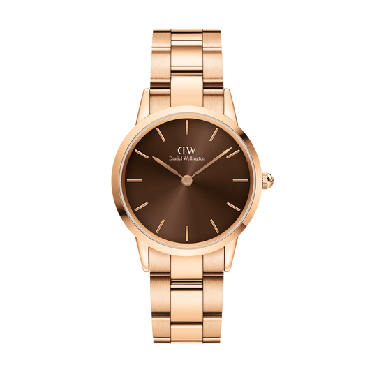 Orologio in Acciaio Donna Daniel Wellington Iconic Link Amber-Kaidara Gioielli