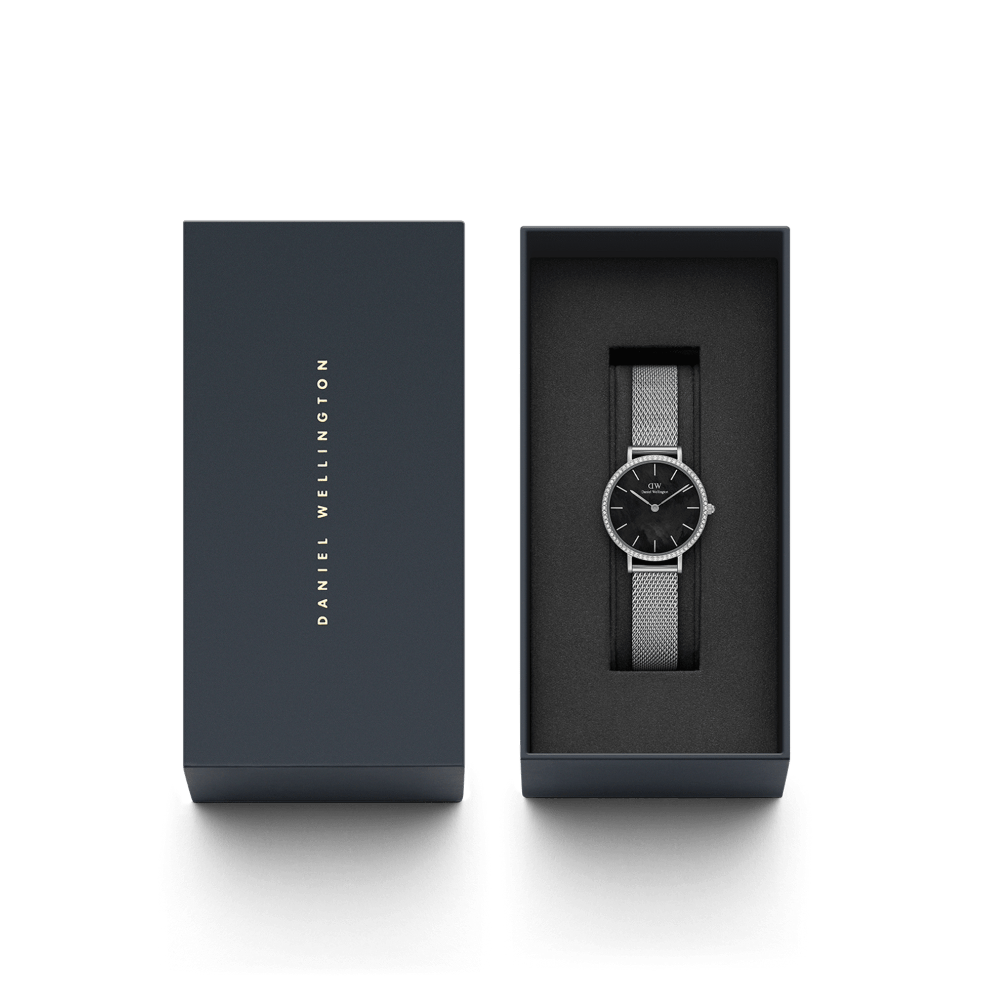 Orologio Donna Daniel Wellington Petite Lumine Bezel Black-Kaidara Gioielli