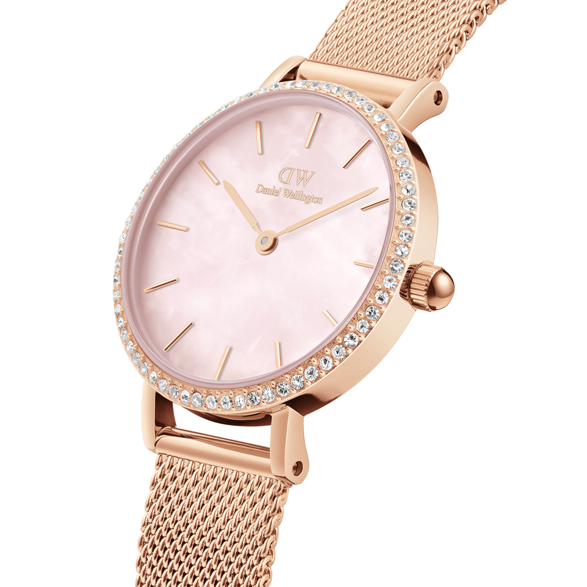 Orologio Donna Daniel Wellington Petite Lumine Bezel Melrose Pink-Kaidara Gioielli