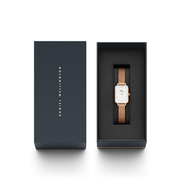 Orologio in Acciaio Donna Daniel Wellington Quadro Lumine Pressed Melrose-Kaidara Gioielli