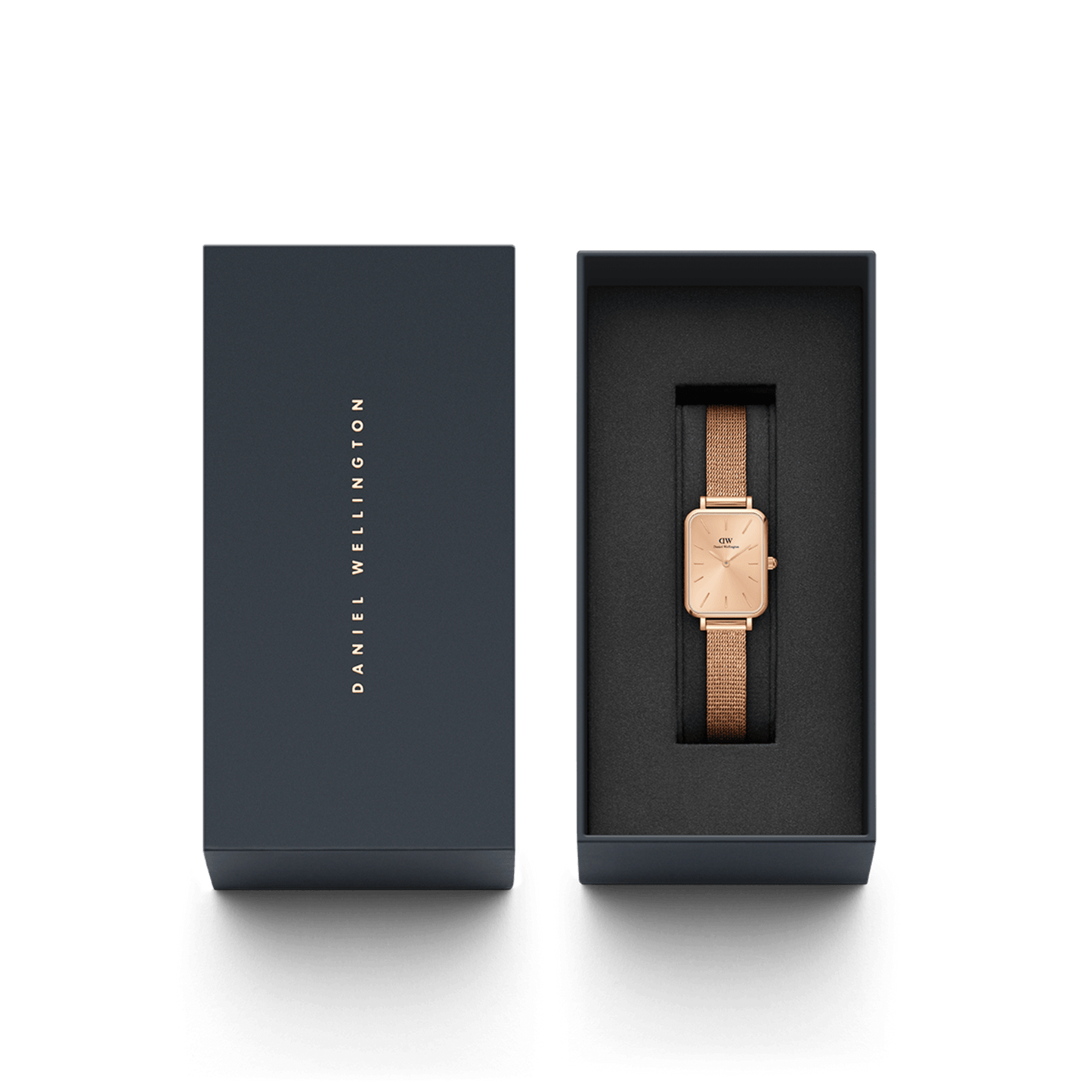 Orologio in Acciaio Donna Daniel Wellington Quadro Pressed Unitone-Kaidara Gioielli