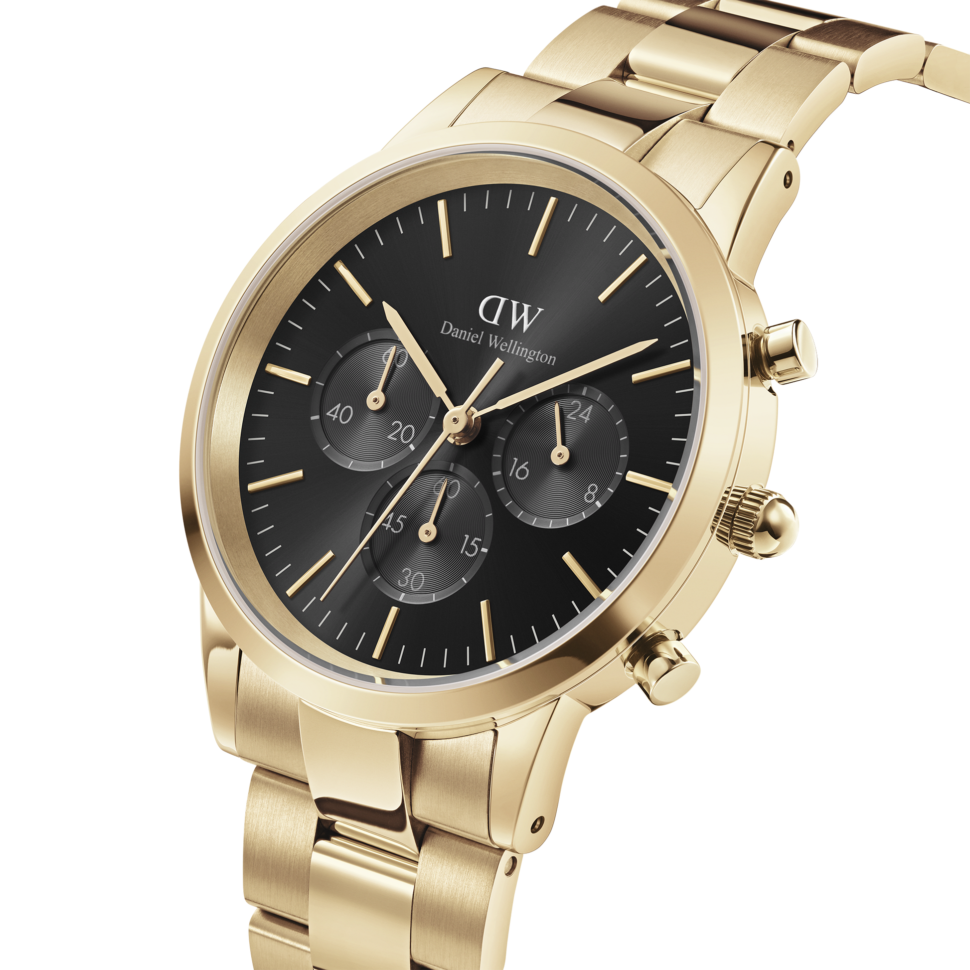 Orologio Uomo Daniel Wellington Iconic Chronograph Link Onyx G-Kaidara Gioielli