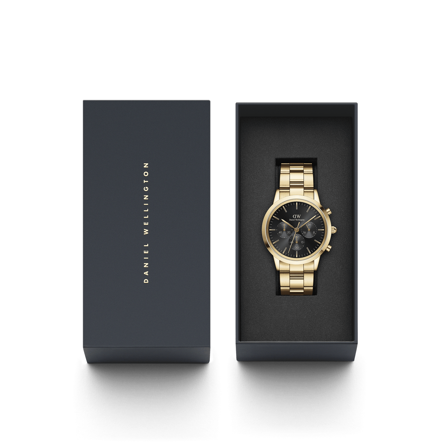 Orologio Uomo Daniel Wellington Iconic Chronograph Link Onyx G-Kaidara Gioielli