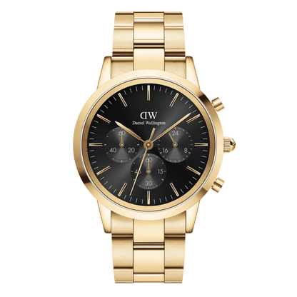 Orologio Uomo Daniel Wellington Iconic Chronograph Link Onyx G-Kaidara Gioielli