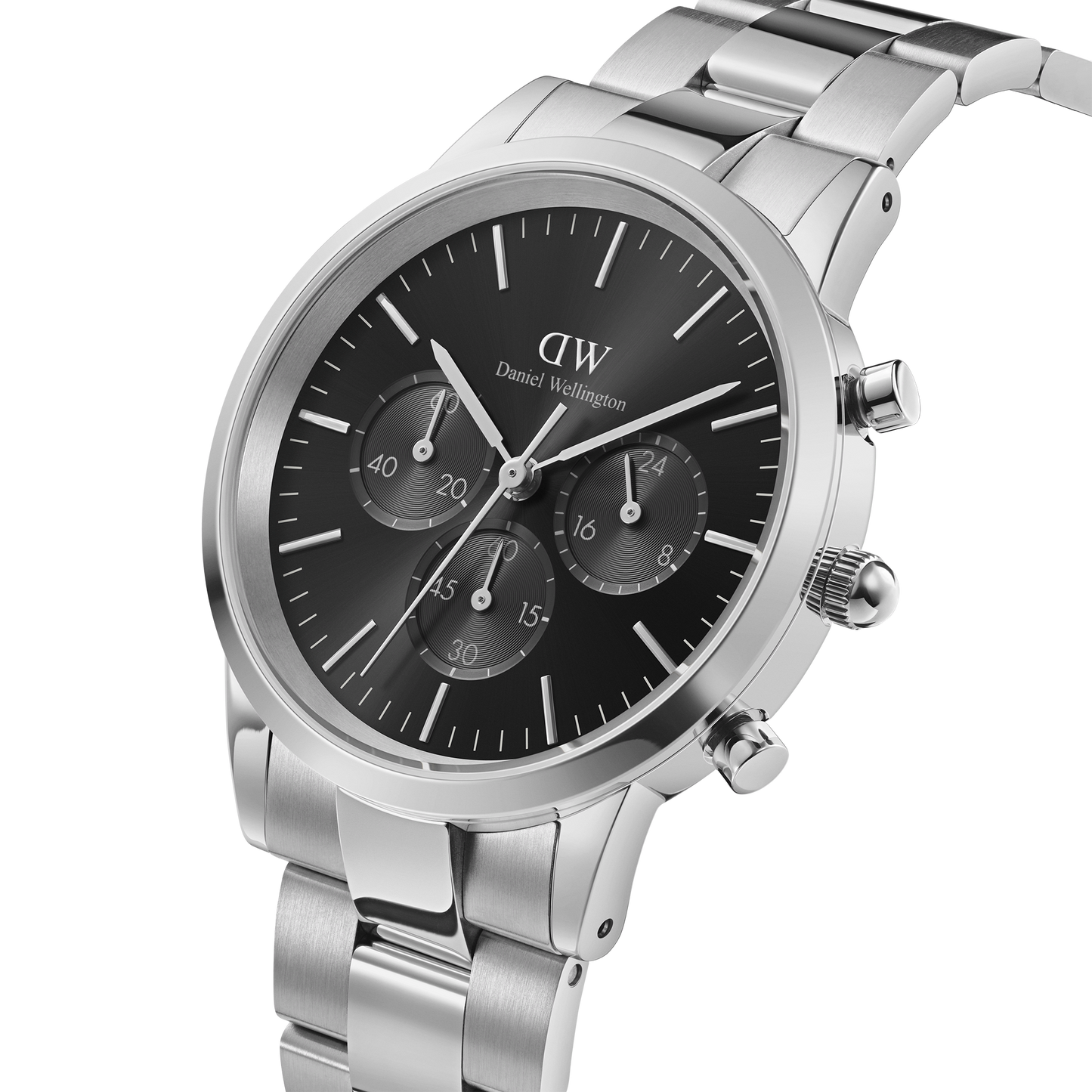 Orologio Uomo Daniel Wellington Iconic Chronograph Link Onyx S-Kaidara Gioielli