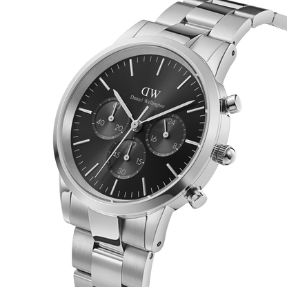 Orologio Uomo Daniel Wellington Iconic Chronograph Link Onyx S-Kaidara Gioielli