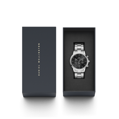 Orologio Uomo Daniel Wellington Iconic Chronograph Link Onyx S-Kaidara Gioielli