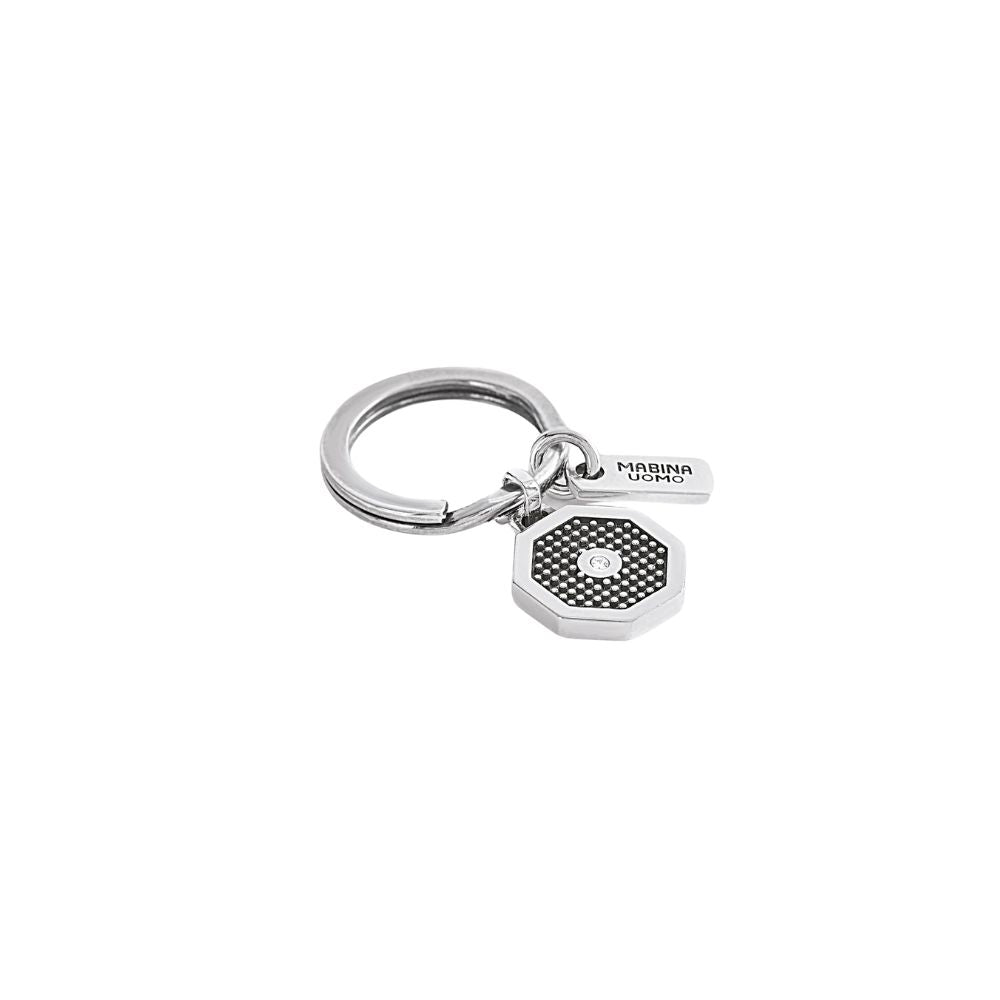 Portachiavi in Argento Uomo Mabina Ottagono-Kaidara Gioielli