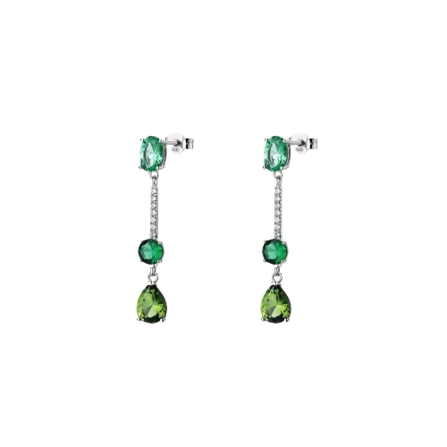 Orecchini in Argento Donna Brosway Fancy Life Green-Kaidara Gioielli