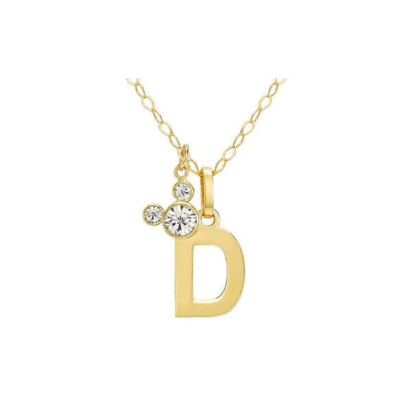 Collana in Oro 9kt Bimba Disney Mickey Lettere-Kaidara Gioielli