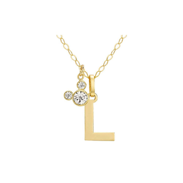 Collana in Oro 9kt Bimba Disney Mickey Lettere-Kaidara Gioielli
