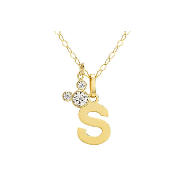 Collana in Oro 9kt Bimba Disney Mickey Lettere-Kaidara Gioielli