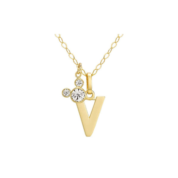 Collana in Oro 9kt Bimba Disney Mickey Lettere-Kaidara Gioielli