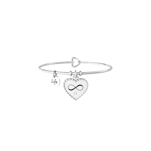 Bracciale in Acciaio Donna Kidult Cuore Nascita-Kaidara Gioielli