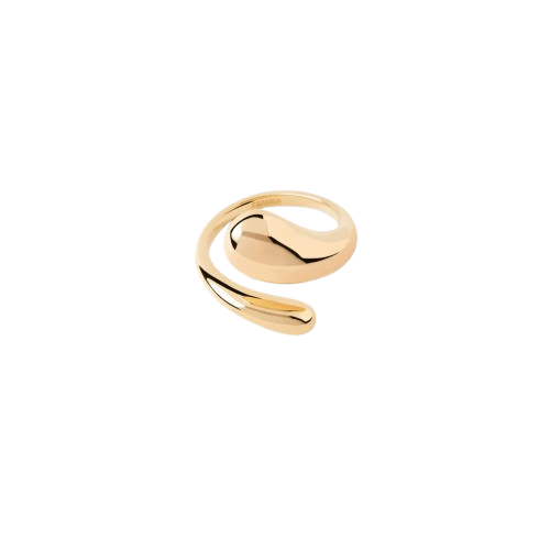 Anello in Argento Placcato Oro PdPaola Orbit-Kaidara Gioielli