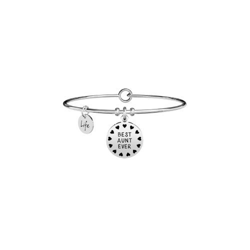 Bracciale in Acciaio Donna Kidult Best Aunt Ever-Kaidara Gioielli
