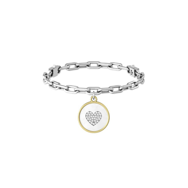 Bracciale in Acciaio Donna Kidult Cuore Mamma migliore del mondo-Kaidara Gioielli