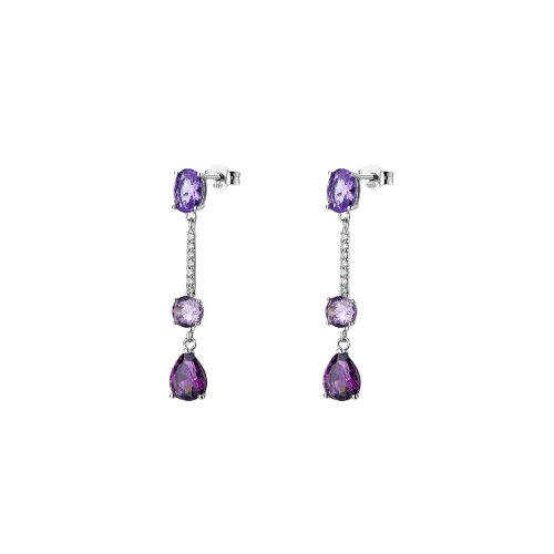 Orecchini in Argento Donna Brosway Fancy Magic Purple-Kaidara Gioielli
