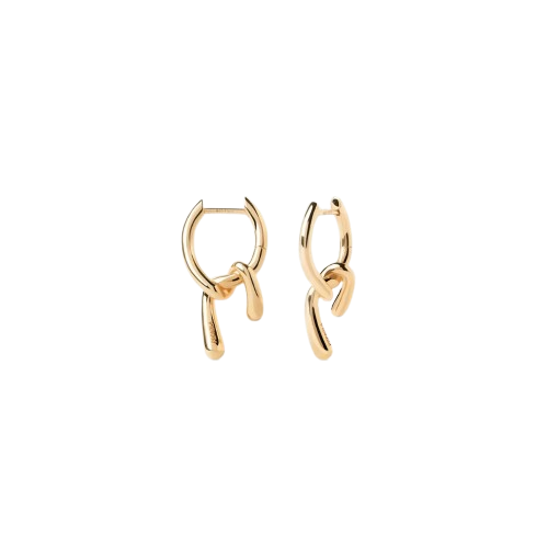 Orecchini in Argento Placcato Oro Donna PdPaola Mini Twist-Kaidara Gioielli