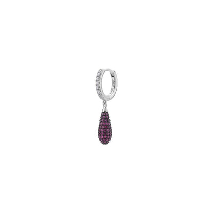 Mono Orecchino in Argento Donna Brosway Fancy Passion Ruby-Kaidara Gioielli