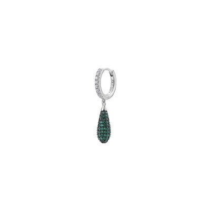 Mono Orecchino in Argento Donna Brosway Fancy Life Green-Kaidara Gioielli