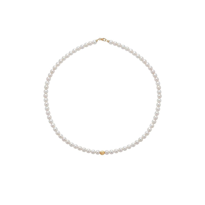 Collana in Oro Donna Crusado Collezione Perle Sfera Martellata-Kaidara Gioielli
