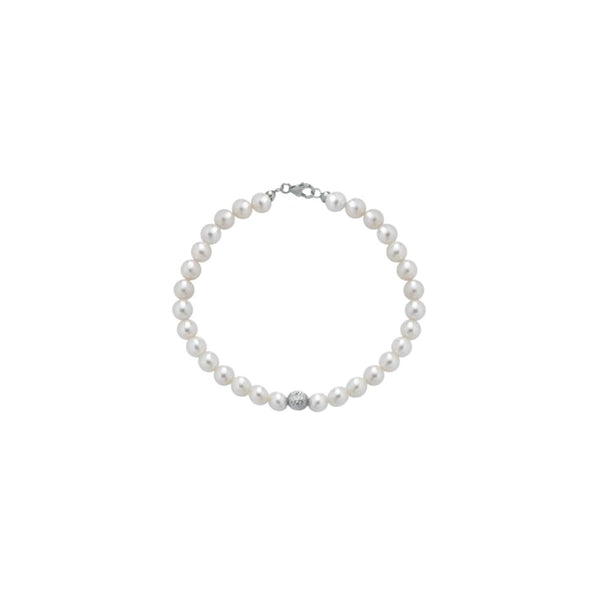 Bracciale in Oro Donna Crusado Collezione Perle Sfera Martellata-Kaidara Gioielli