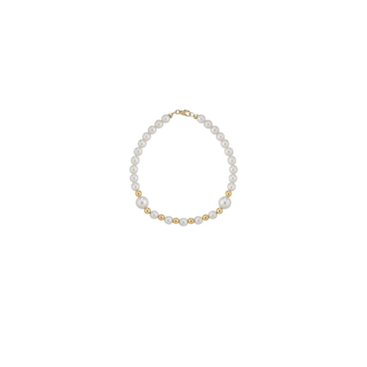 Bracciale in Oro Donna Crusado Collezione Perle Sfera Liscia-Kaidara Gioielli