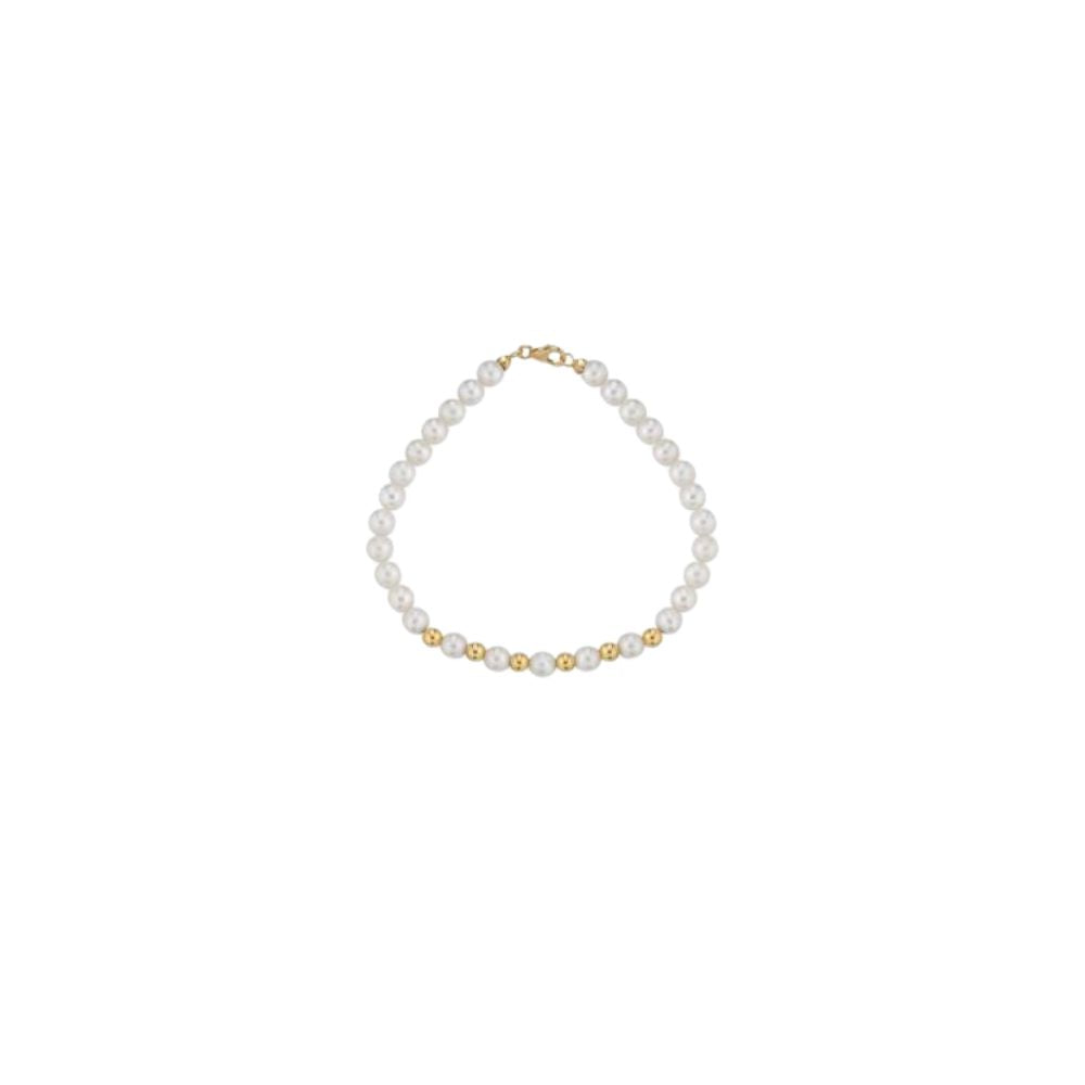 Bracciale in Oro Donna Crusado Collezione Perle Sfera Liscia-Kaidara Gioielli