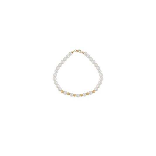 Bracciale in Oro Donna Crusado Collezione Perle Sfera Liscia-Kaidara Gioielli