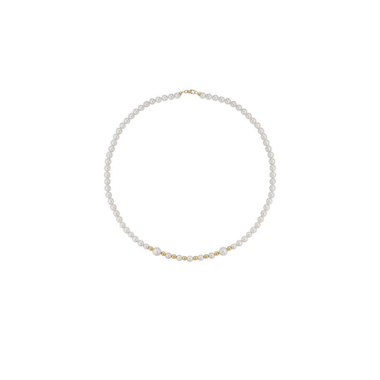 Collana in Oro Donna Crusado Collezione Perle Sfera Liscia-Kaidara Gioielli