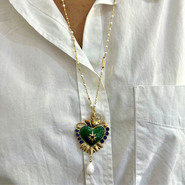 Collana in Argento Donna Sacramore Firenze Cuore-Kaidara Gioielli
