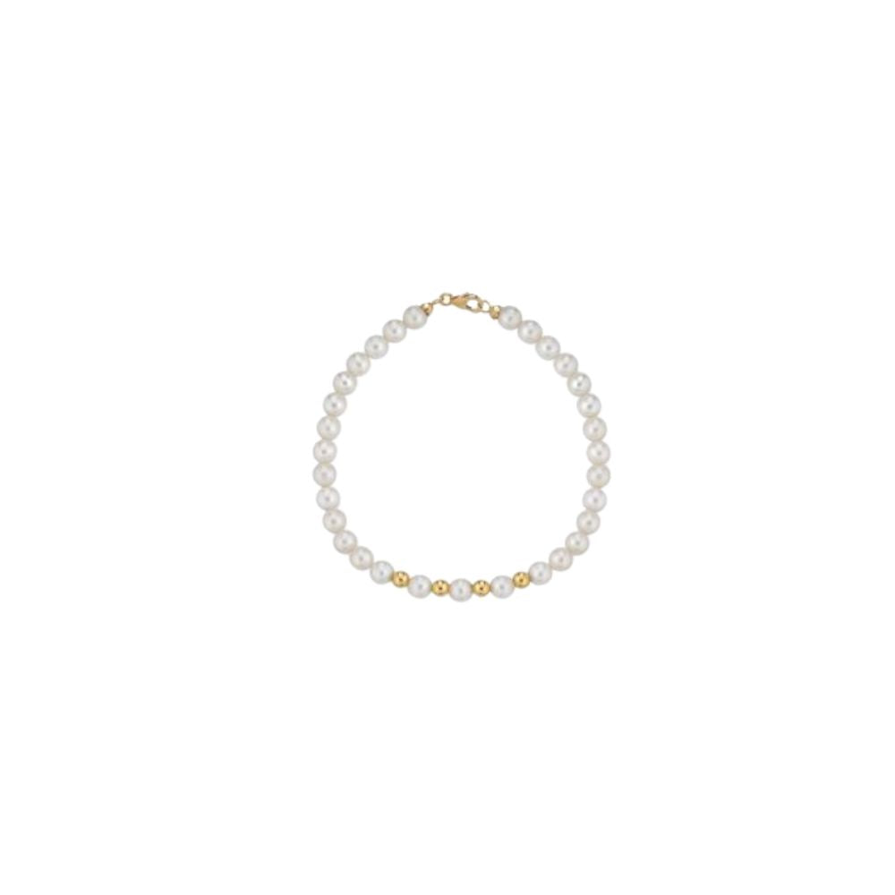 Bracciale in Oro Donna Crusado Collezione Perle Sfera Liscia-Kaidara Gioielli