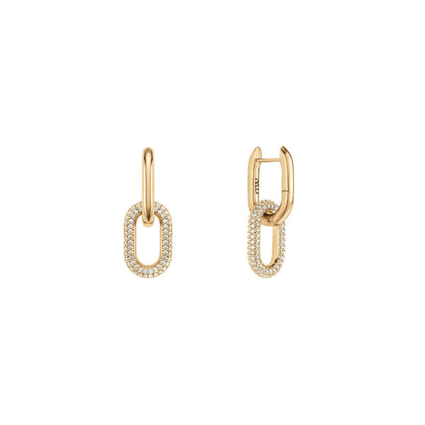 Orecchini in Acciaio Donna Daniel Wellington Crystal Link-Kaidara Gioielli
