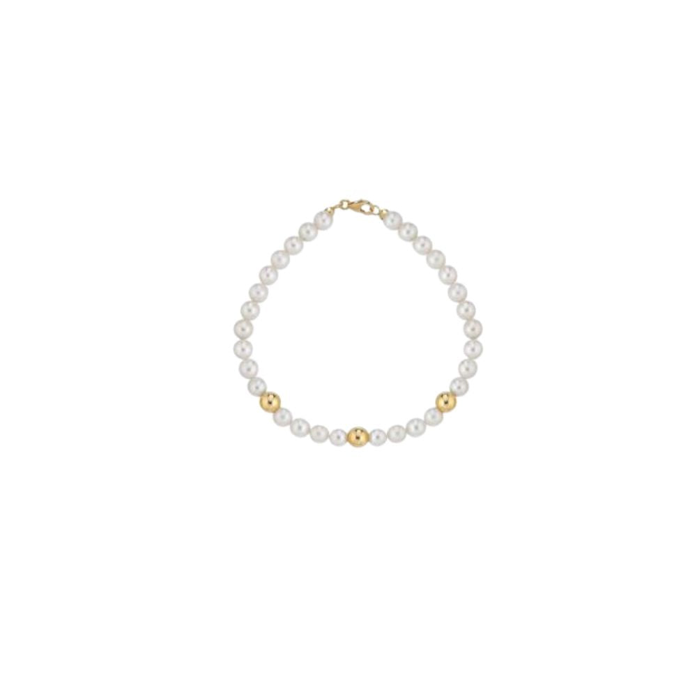 Bracciale in Oro Donna Crusado Collezione Perle Sfera Liscia-Kaidara Gioielli