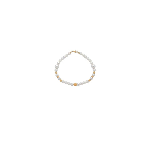 Bracciale in Oro Donna Crusado Collezione Perle Sfera Satinata-Kaidara Gioielli