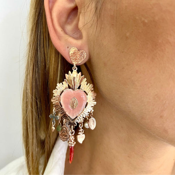 Orecchini in Argento Donna Sacramore Firenze Fiamma Sacra-Kaidara Gioielli