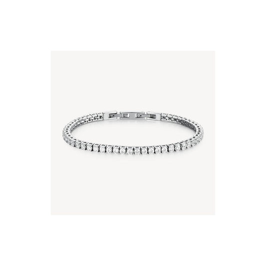 Bracciale AVANTGARDE in acciaio 316L, con cubic zi-Kaidara Gioielli