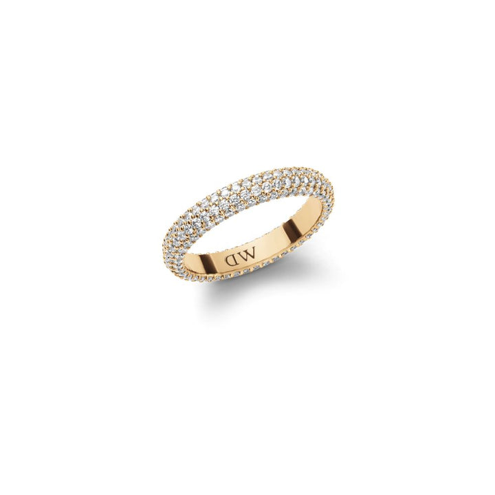 Anello in Acciaio Donna Daniel Wellington Pavé Crystal Ring Gold-Kaidara Gioielli