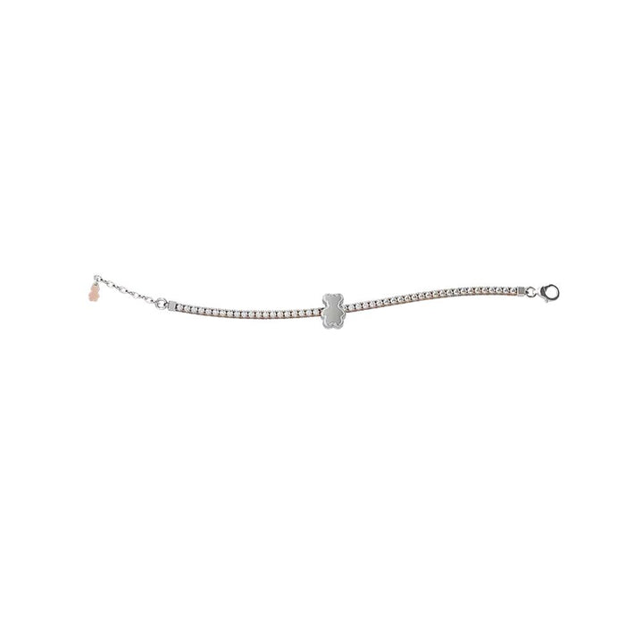 Bracciale in Argento Tennis Bimba/o Nanan Bianco Rose-Kaidara Gioielli