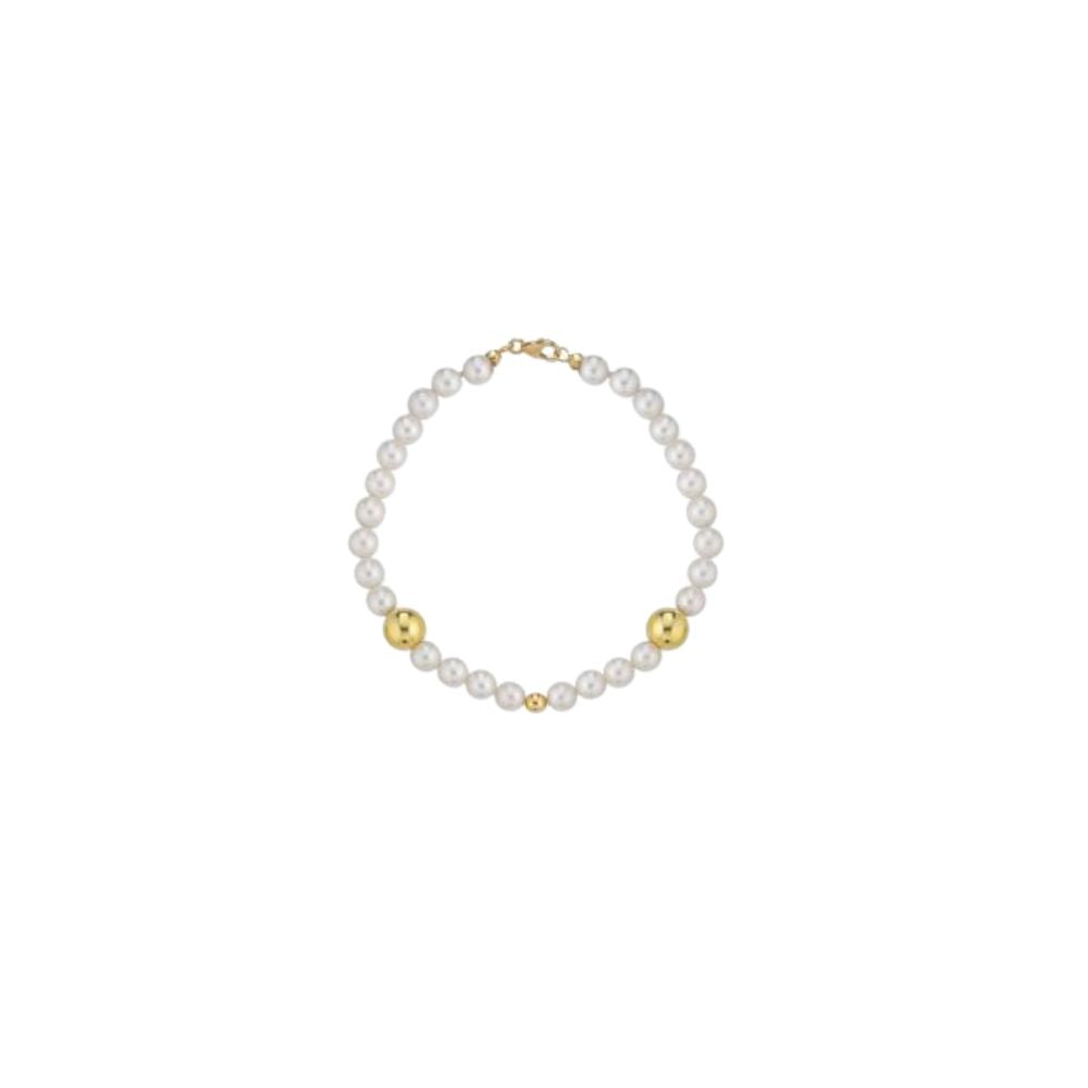 Bracciale in Oro Donna Crusado Collezione Perle Sfera Liscia-Kaidara Gioielli