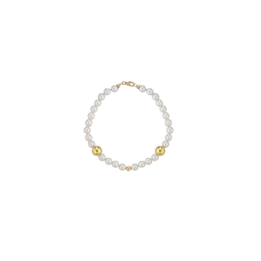 Bracciale in Oro Donna Crusado Collezione Perle Sfera Liscia-Kaidara Gioielli